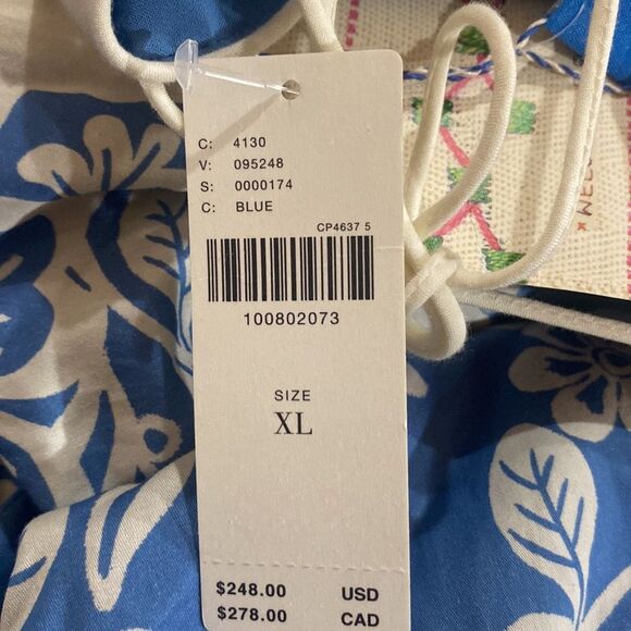 FARM Rio x Anthropologie Printed V- Neck Puff SleeveMaxi Dress - Picture 4 of 4